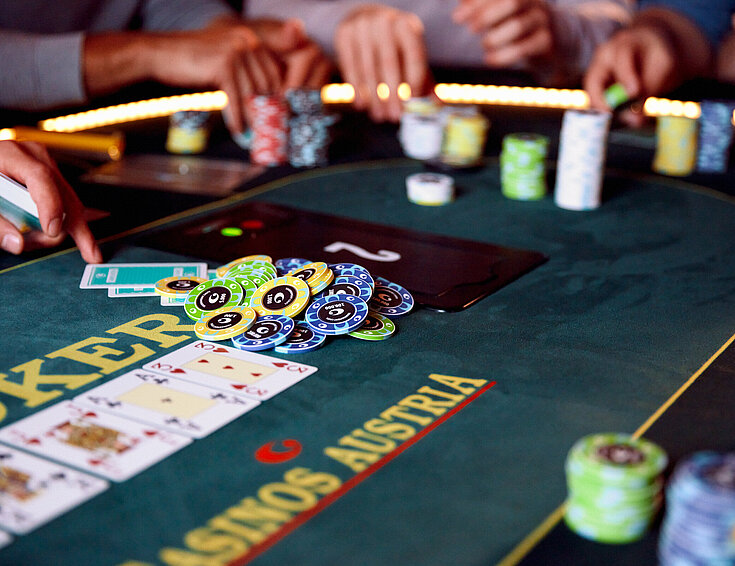 Poker Model Gruppe Turnier Jetons Pot
