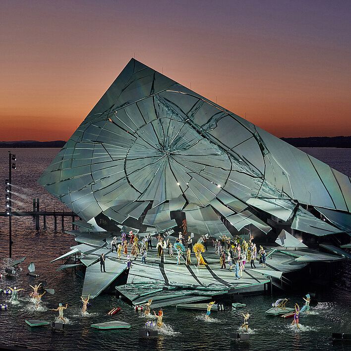 Bregenzer Festspiele Bühnenbild von La Traviata
